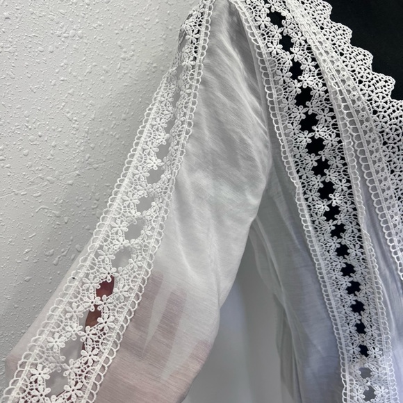 Crochet Long Cover Kimono Swim small - Picture 6 of 6